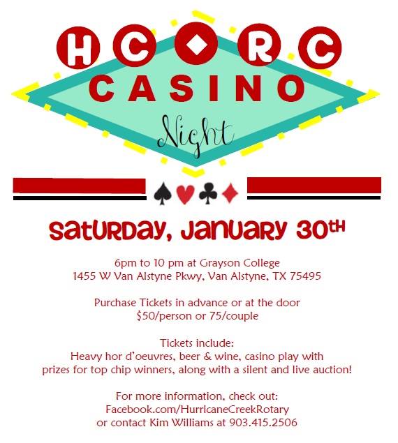 2016 0130 Casino Night HCRC